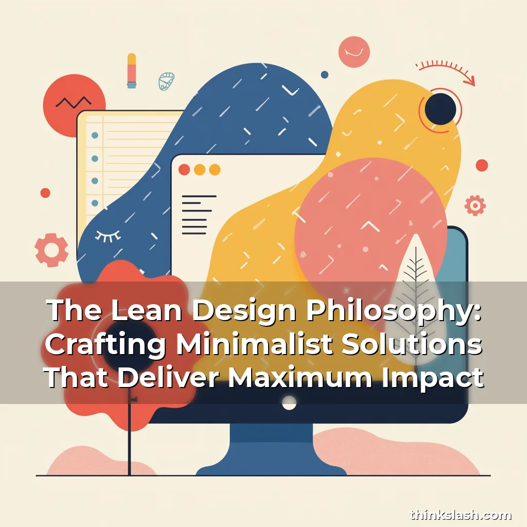 Read more about the article The Lean Design Philosophy: Crafting Minimalist Solutions That Deliver Maximum Impact