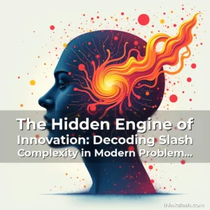 Artistic representation for The Hidden Engine of Innovation: Decoding Slash Complexity in Modern Problem Solving